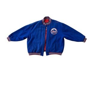 Mitchell & Ness NY Mets Cooperstown Collection Reversible Varsity Jacket